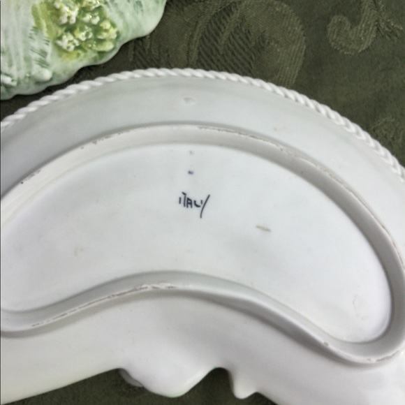 ⚜️ VINTAGE Italian Porcelain HANDPAINTED Decor Soap Dish Ucago - Picture 9 of 16